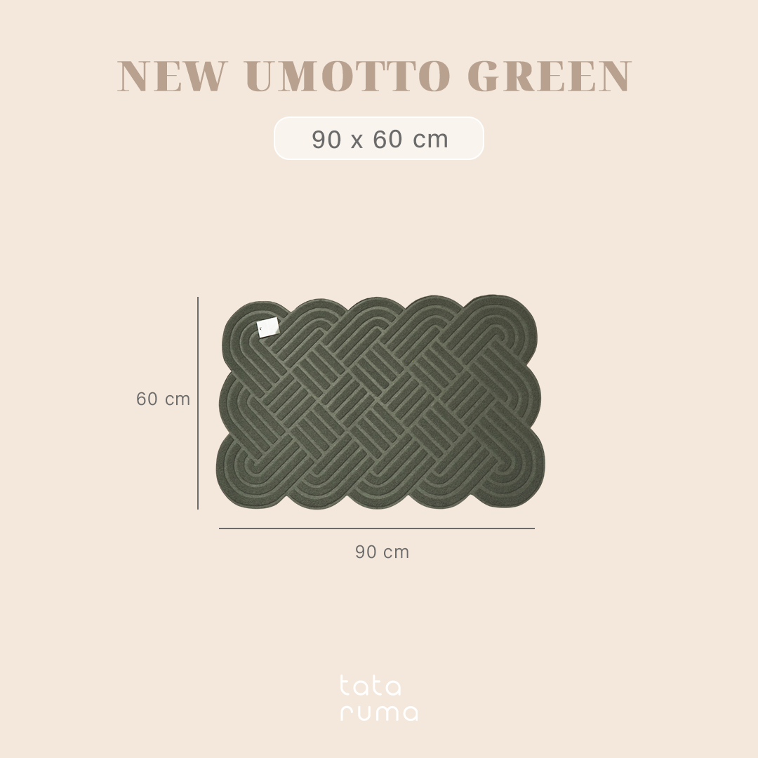 NEW  UMOTTO - Keset Non-slip Outdoor Depan Pintu Rubber tebal  Motif Estetik
