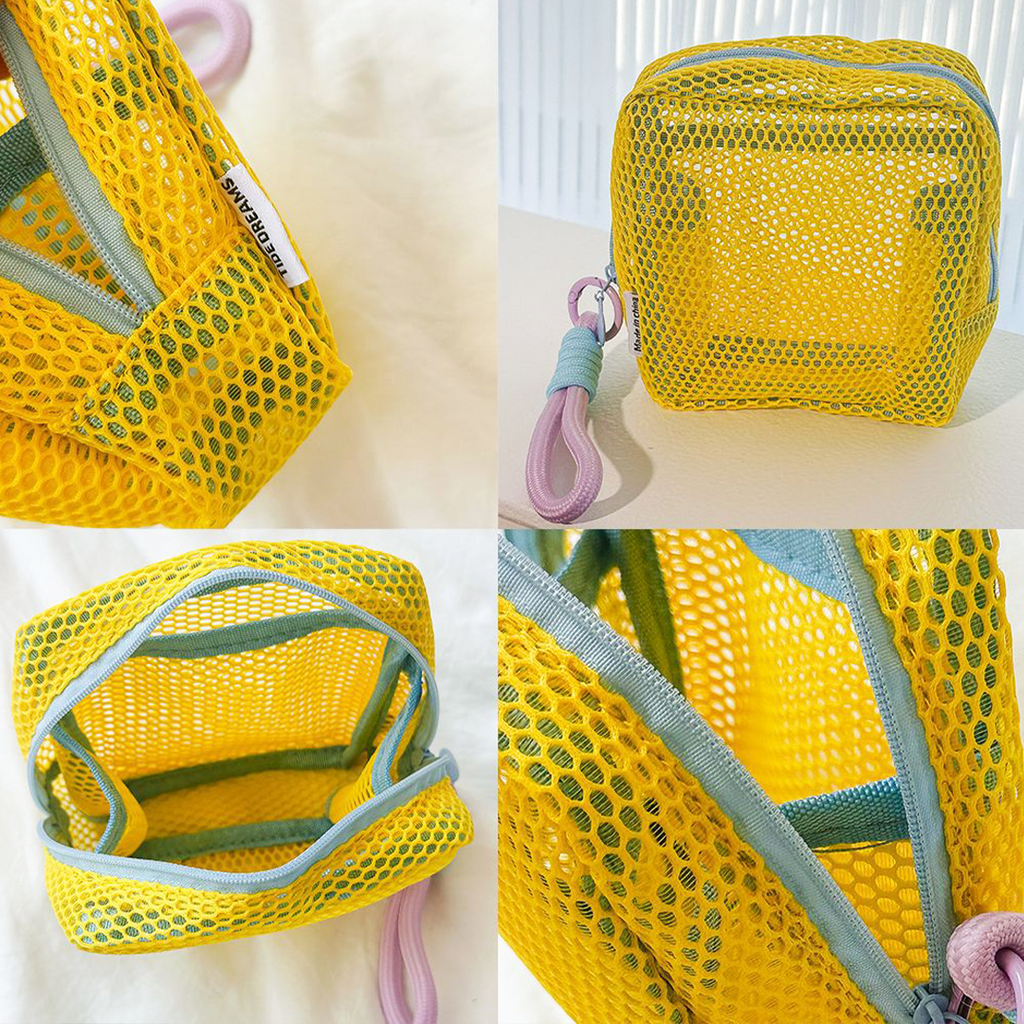 NIJI - Tofu Mesh Bag Pouch Tahu Tas Make Up Travel Y2K