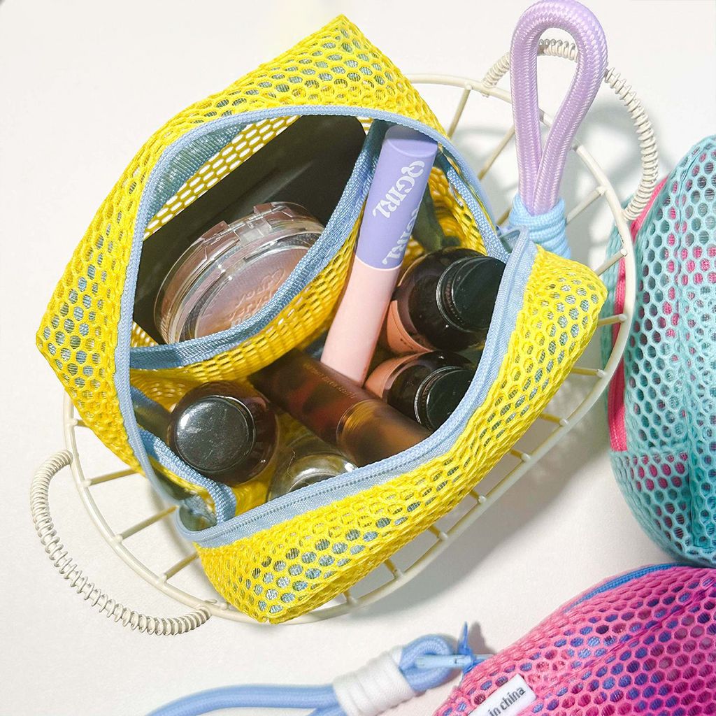 NIJI - Tofu Mesh Bag Pouch Tahu Tas Make Up Travel Y2K