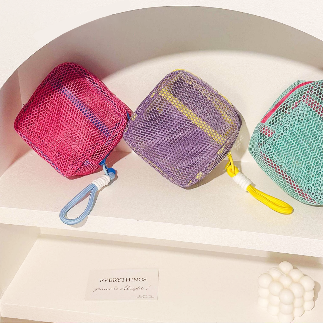 NIJI - Tofu Mesh Bag Pouch Tahu Tas Make Up Travel Y2K