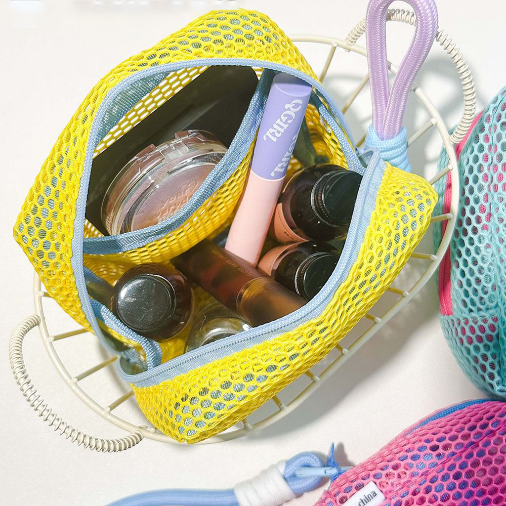 NIJI - Tofu Mesh Bag Pouch Tahu Tas Make Up Travel Y2K
