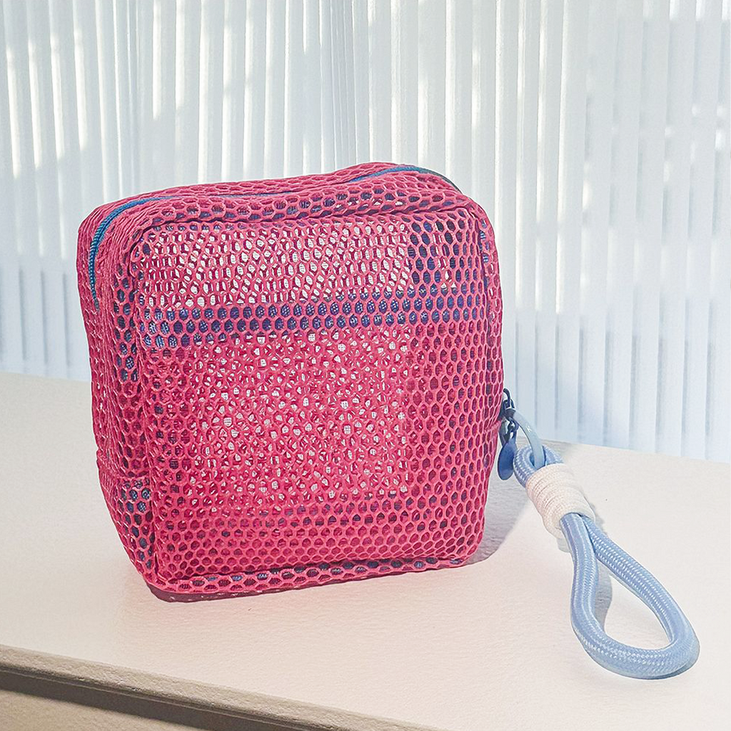 NIJI - Tofu Mesh Bag Pouch Tahu Tas Make Up Travel Y2K