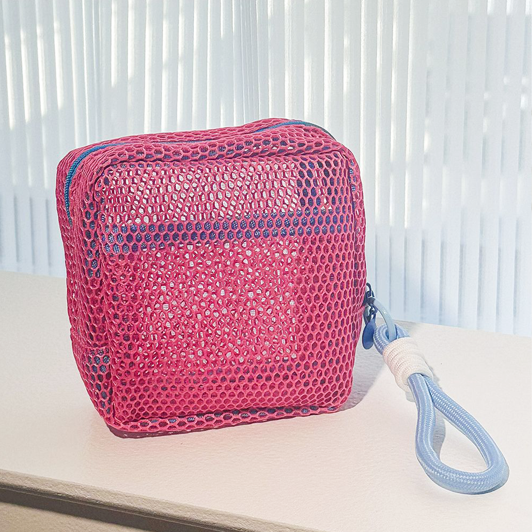 NIJI - Tofu Mesh Bag Pouch Tahu Tas Make Up Travel Y2K