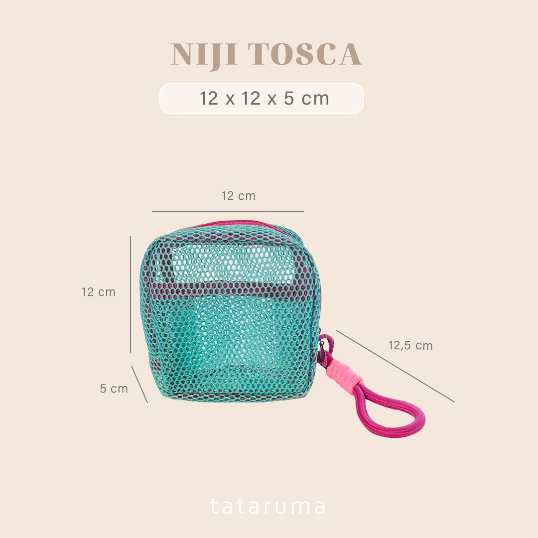 NIJI - Tofu Mesh Bag Pouch Tahu Tas Make Up Travel Y2K
