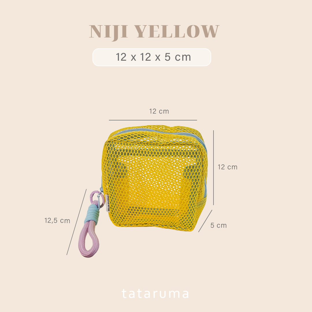 NIJI - Tofu Mesh Bag Pouch Tahu Tas Make Up Travel Y2K