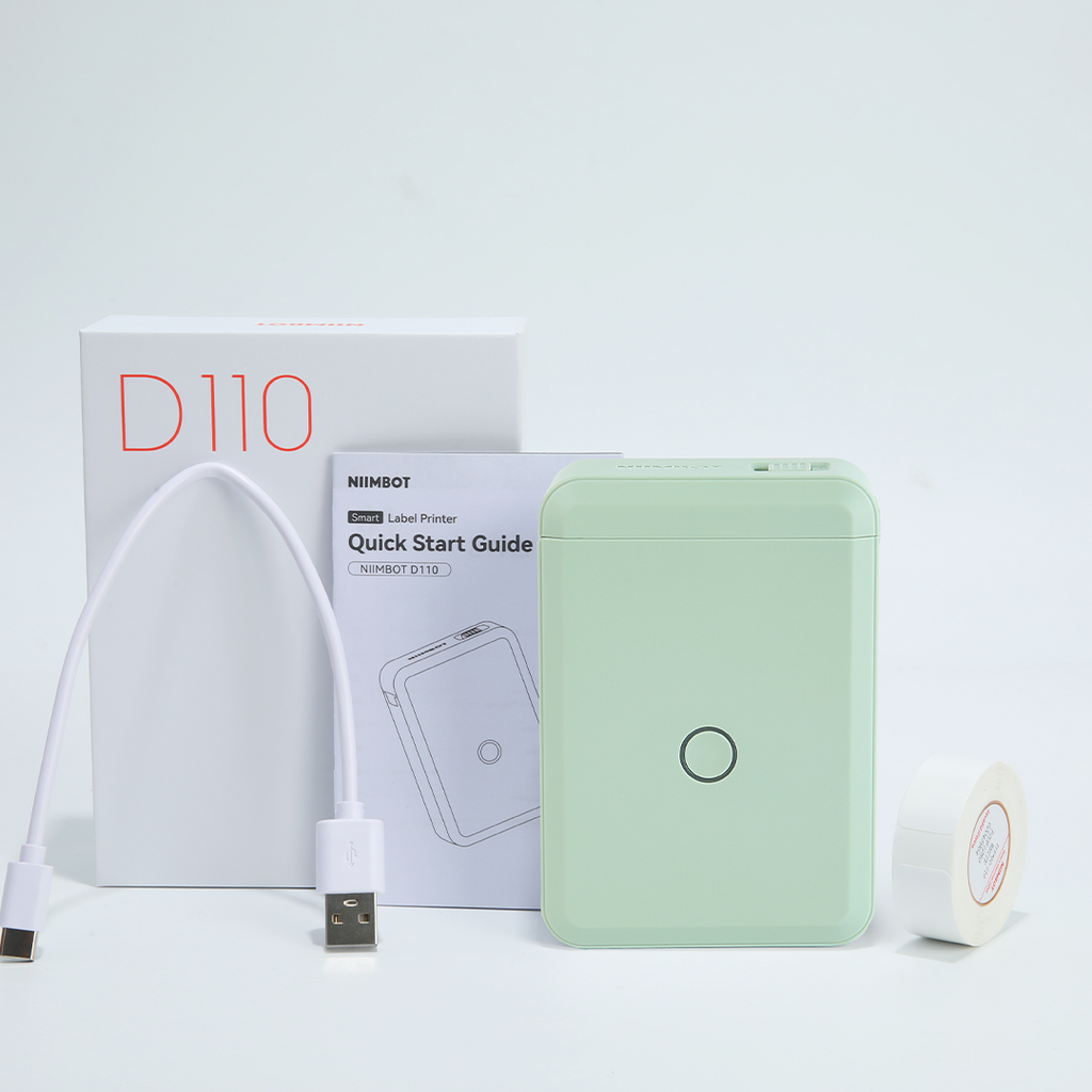 NOBI - Printer Label Thermal Bluetooth Portable Tahan Air Anti Robek Putih Roll Sticker