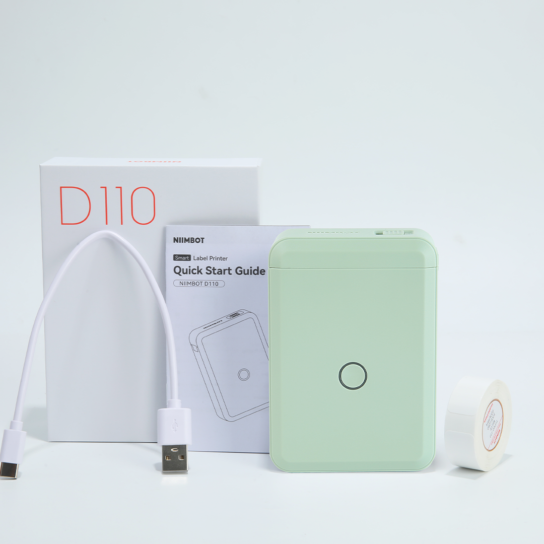 NOBI - Printer Label Thermal Bluetooth Portable Tahan Air Anti Robek Putih Roll Sticker