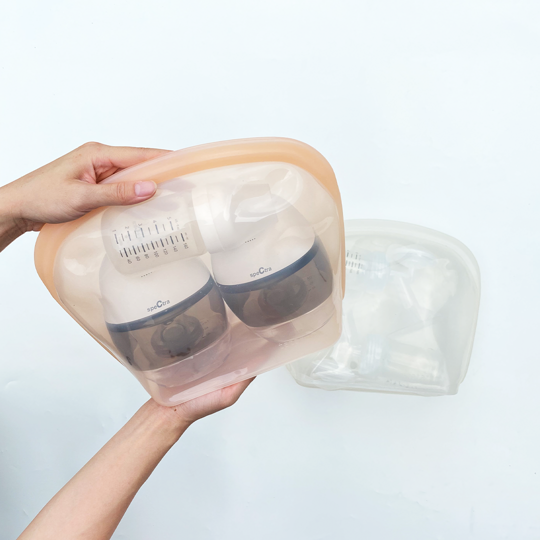 NOONA - Premium Reusable Silicone Pouch Foodgrade BPA Free Tahan Microwave Freezer