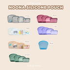 NOONA - Premium Reusable Silicone Pouch Foodgrade BPA Free Tahan Microwave Freezer