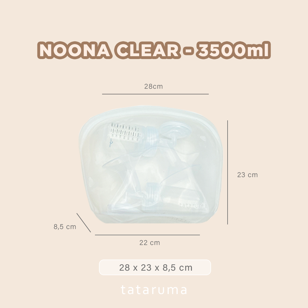 NOONA - Premium Reusable Silicone Pouch Foodgrade BPA Free Tahan Microwave Freezer