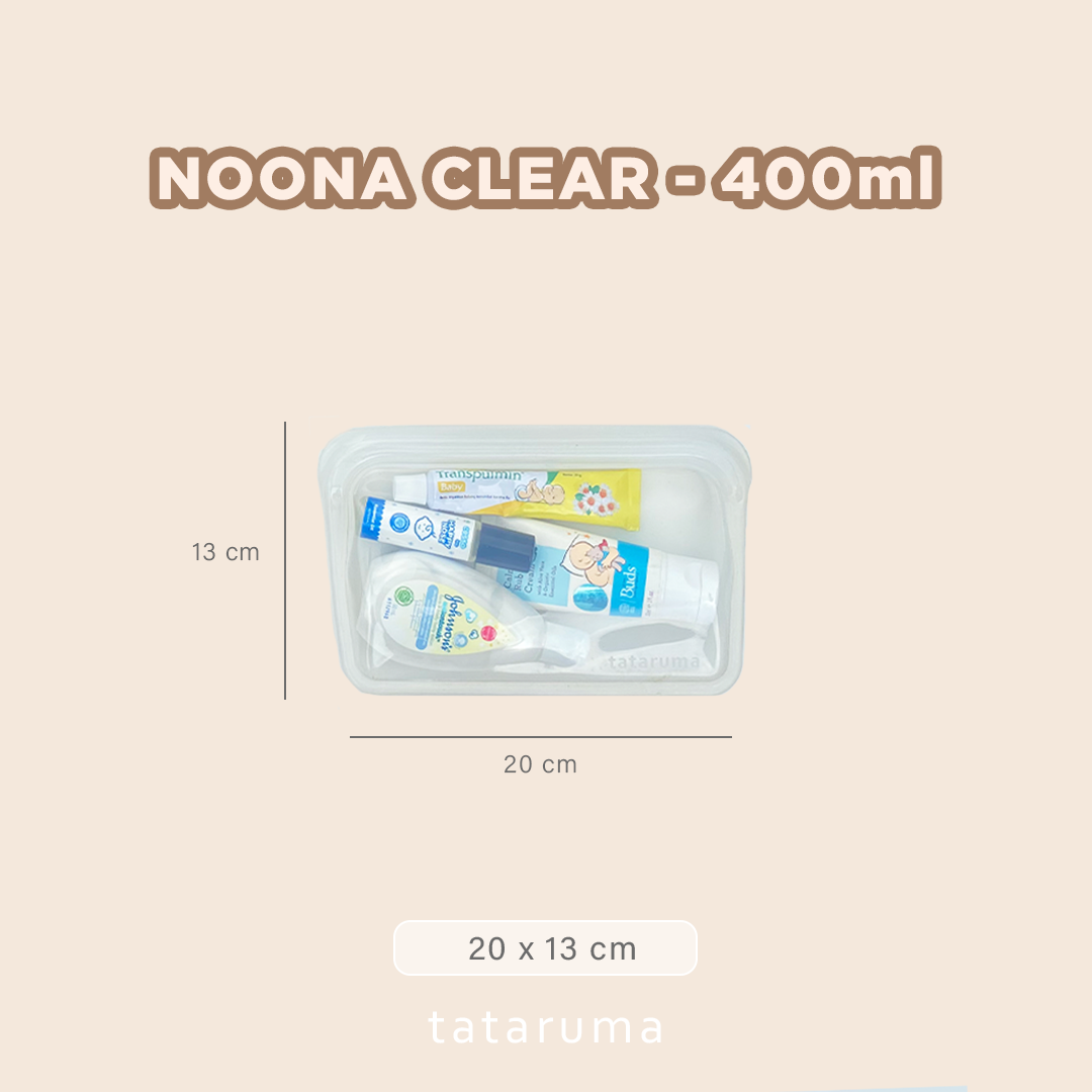 NOONA - Premium Reusable Silicone Pouch Foodgrade BPA Free Tahan Microwave Freezer