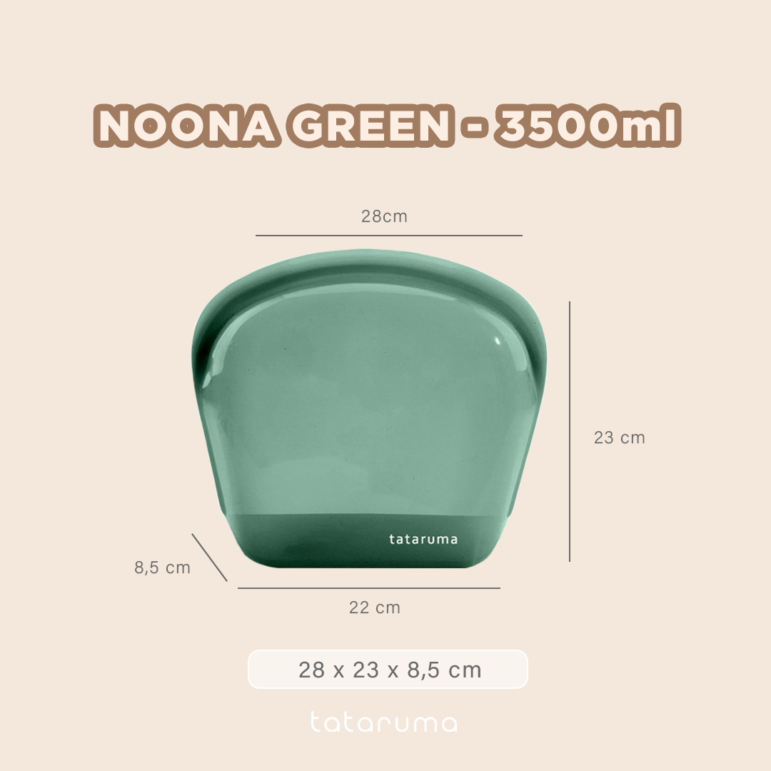 NOONA - Premium Reusable Silicone Pouch Foodgrade BPA Free Tahan Microwave Freezer