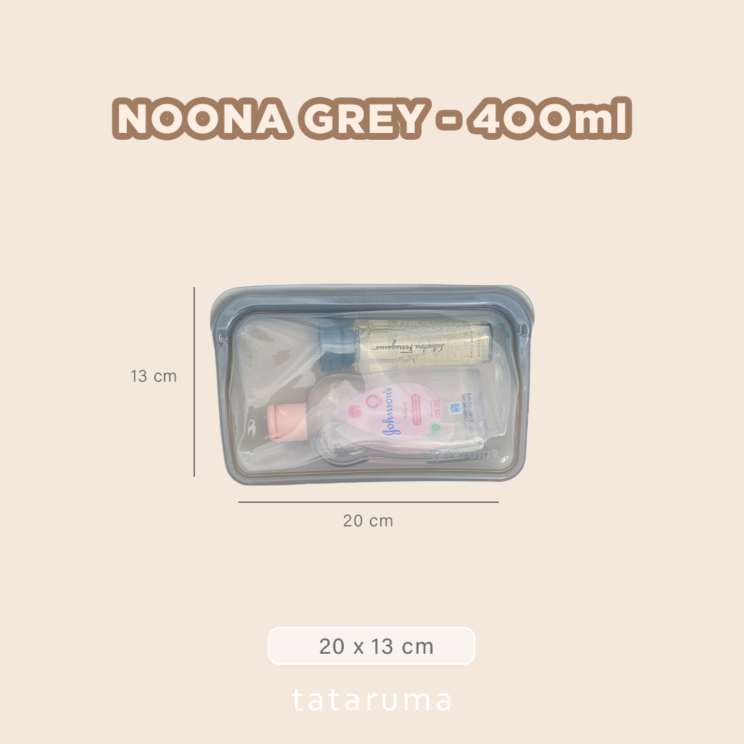 NOONA - Premium Reusable Silicone Pouch Foodgrade BPA Free Tahan Microwave Freezer