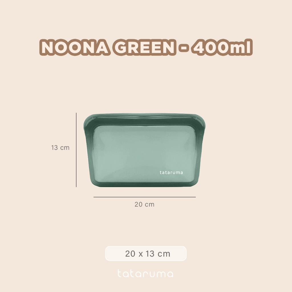 NOONA - Premium Reusable Silicone Pouch Foodgrade BPA Free Tahan Microwave Freezer