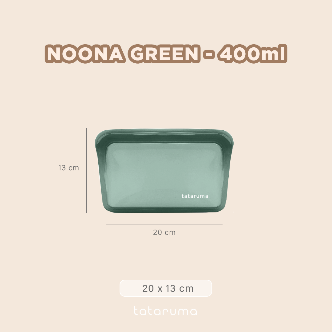 NOONA - Premium Reusable Silicone Pouch Foodgrade BPA Free Tahan Microwave Freezer