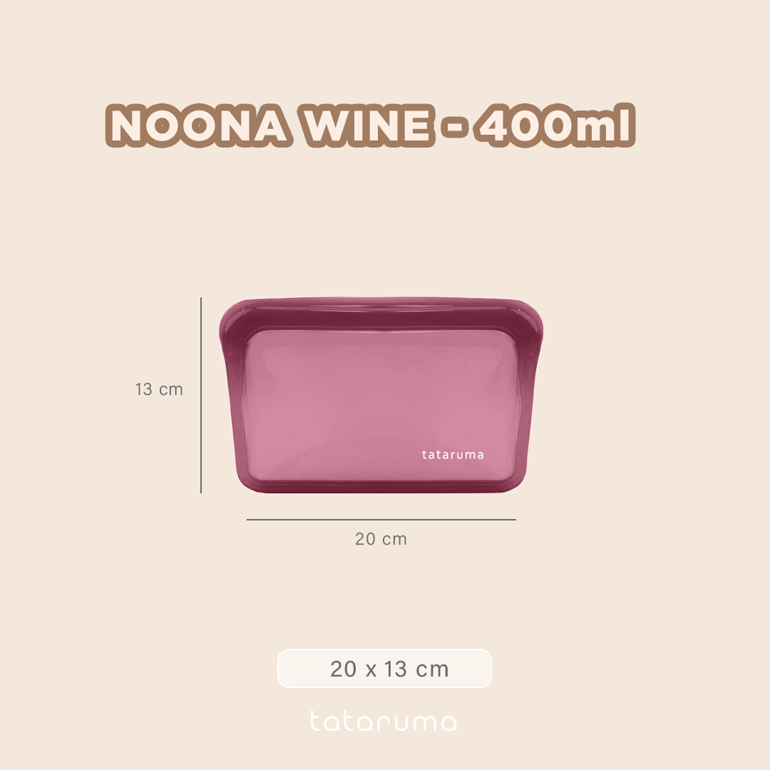 NOONA - Premium Reusable Silicone Pouch Foodgrade BPA Free Tahan Microwave Freezer