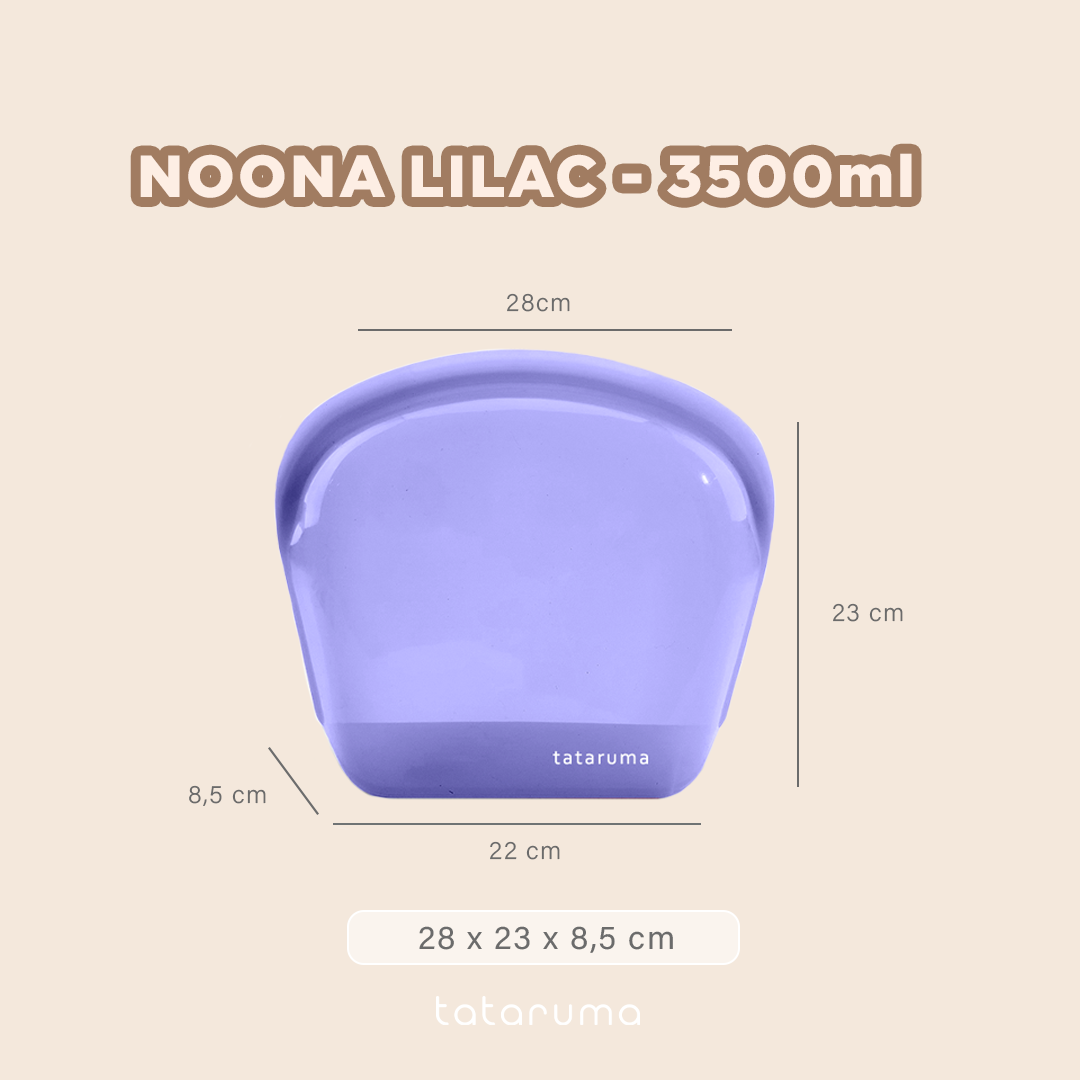 NOONA - Premium Reusable Silicone Pouch Foodgrade BPA Free Tahan Microwave Freezer