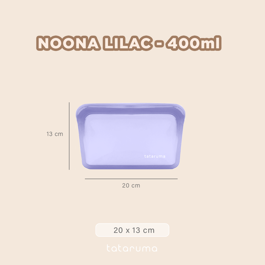 NOONA - Premium Reusable Silicone Pouch Foodgrade BPA Free Tahan Microwave Freezer
