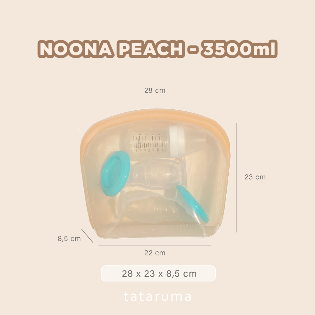 NOONA - Premium Reusable Silicone Pouch Foodgrade BPA Free Tahan Microwave Freezer