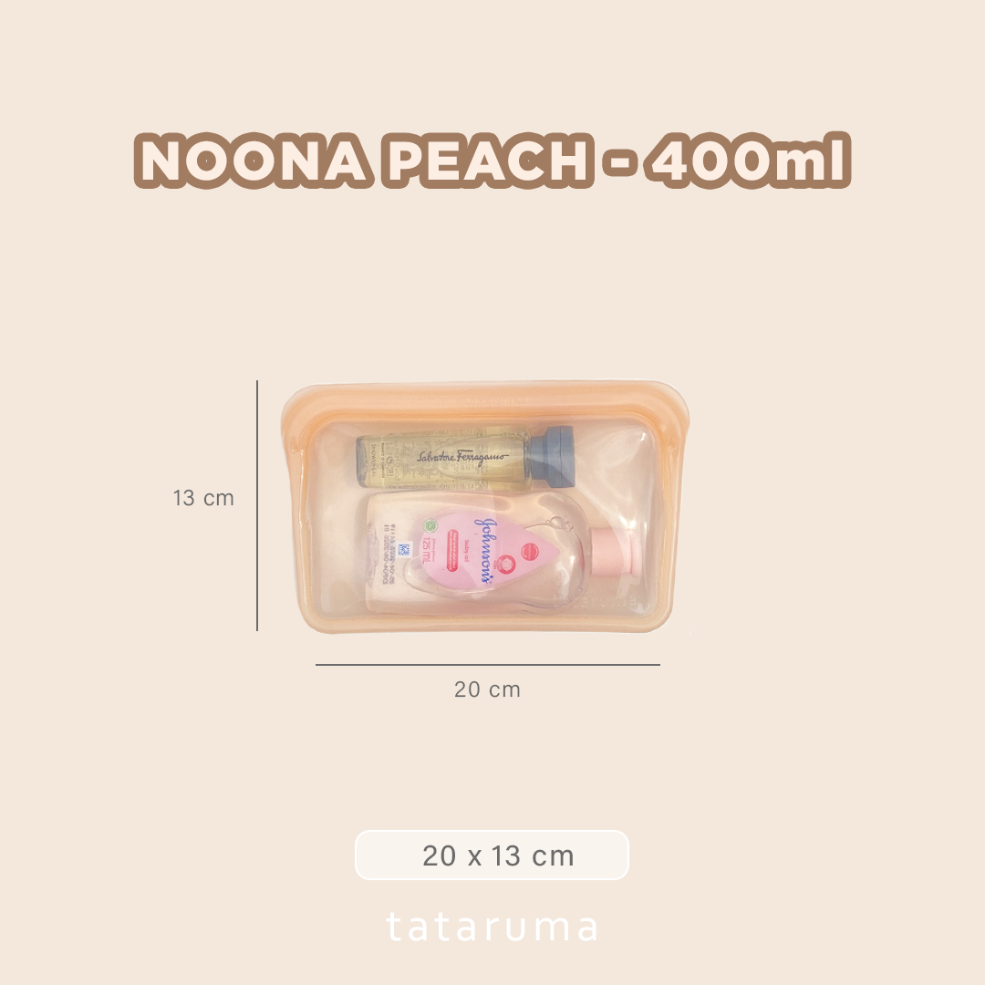 NOONA - Premium Reusable Silicone Pouch Foodgrade BPA Free Tahan Microwave Freezer