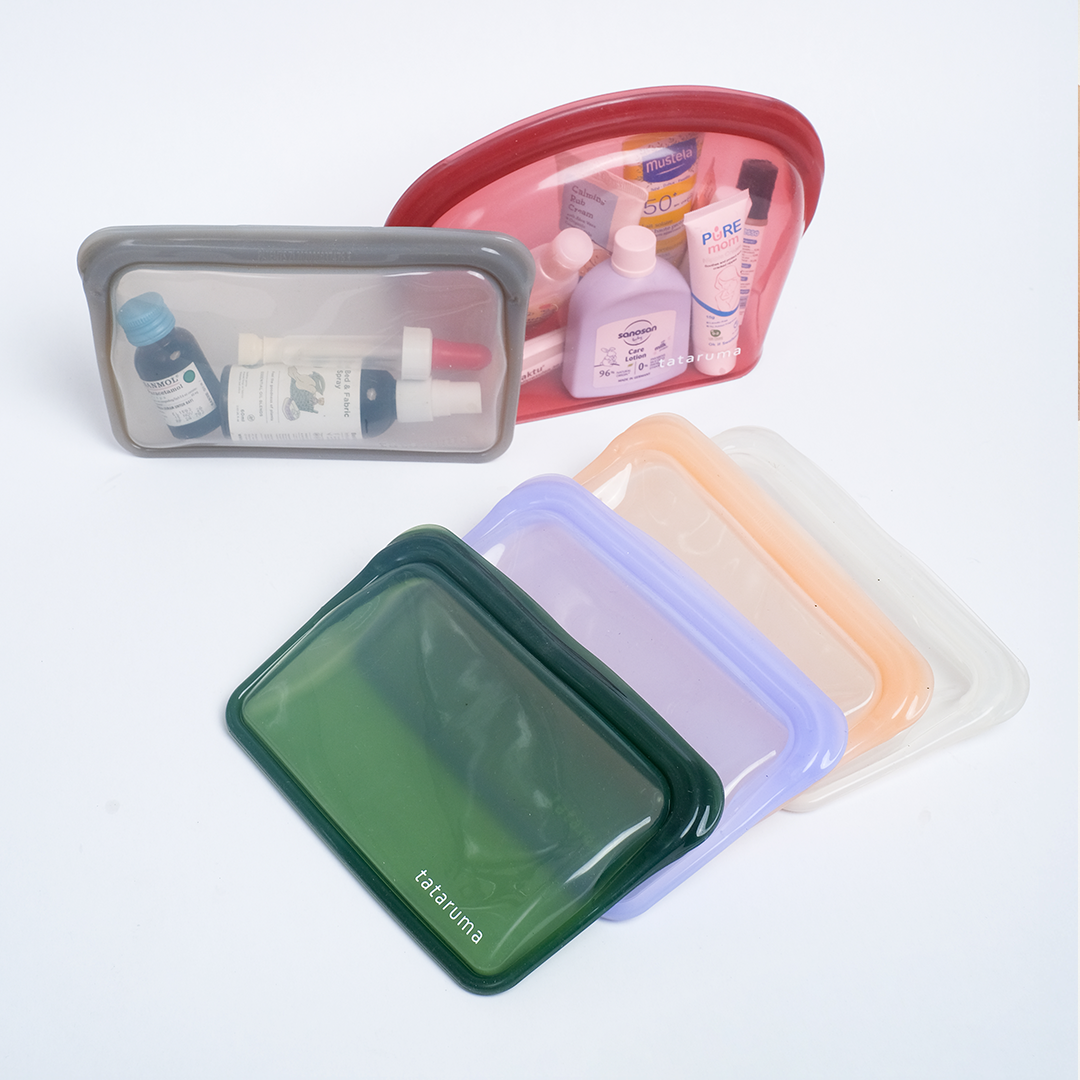 NOONA - Premium Reusable Silicone Pouch Foodgrade BPA Free Tahan Microwave Freezer