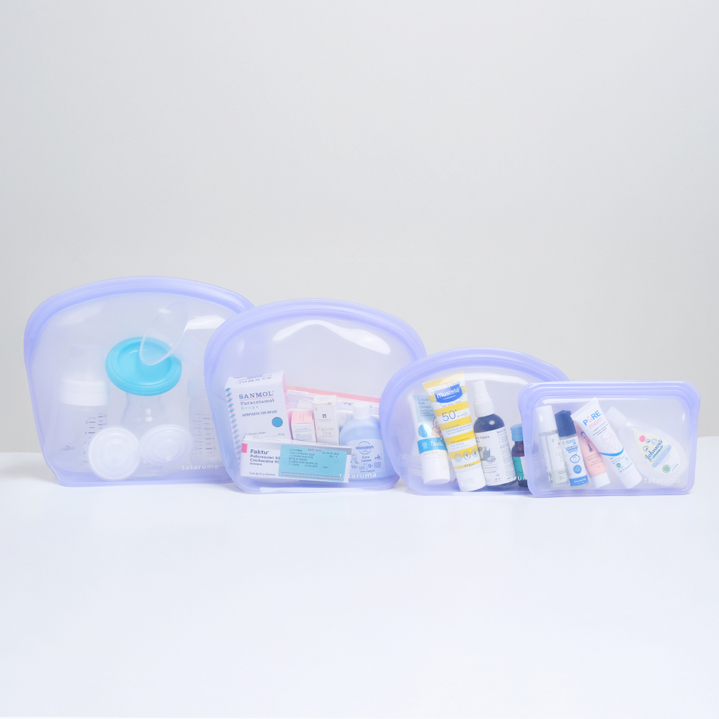 NOONA - Premium Reusable Silicone Pouch Foodgrade BPA Free Tahan Microwave Freezer