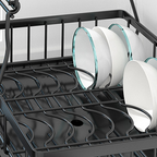 NORI - Rak Piring Stainless 2 Tingkat Tempat Pengering Dapur