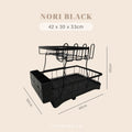 NORI - Rak Piring Stainless 2 Tingkat Tempat Pengering Dapur