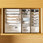 OBI - Organizer Akrilik Sekat Adjustable Serbaguna untuk Kabel Aksesoris Make Up Storage Bo