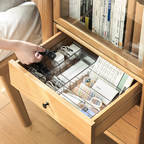 OBI - Organizer Akrilik Sekat Adjustable Serbaguna untuk Kabel Aksesoris Make Up Storage Bo