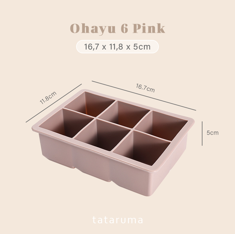 OHAYU - Cetakan Wadah MPASI/Kaldu/Es Batu BPA FREE Silicone