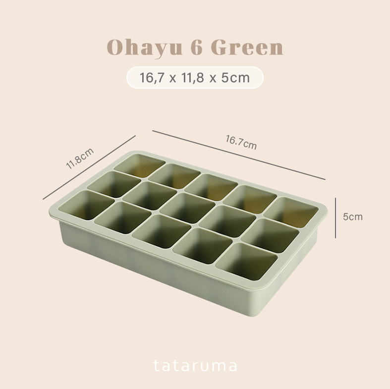 OHAYU - Cetakan Wadah MPASI/Kaldu/Es Batu BPA FREE Silicone