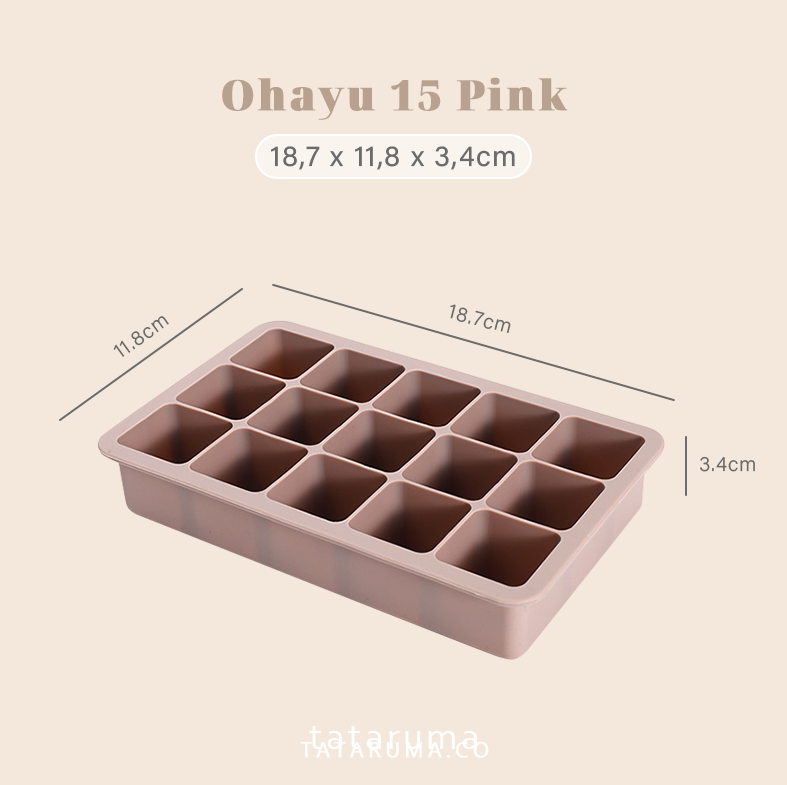 OHAYU - Cetakan Wadah MPASI/Kaldu/Es Batu BPA FREE Silicone