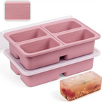 OHAYU BIG - Cetakan Wadah 4 Sekat Food Prep Nasi Lauk Porsian BPA FREE Silicone Tahan Panas Dingin