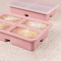 OHAYU BIG - Cetakan Wadah 4 Sekat Food Prep Nasi Lauk Porsian BPA FREE Silicone Tahan Panas Dingin