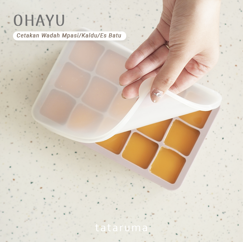 OHAYU - Cetakan Wadah MPASI/Kaldu/Es Batu BPA FREE Silicone