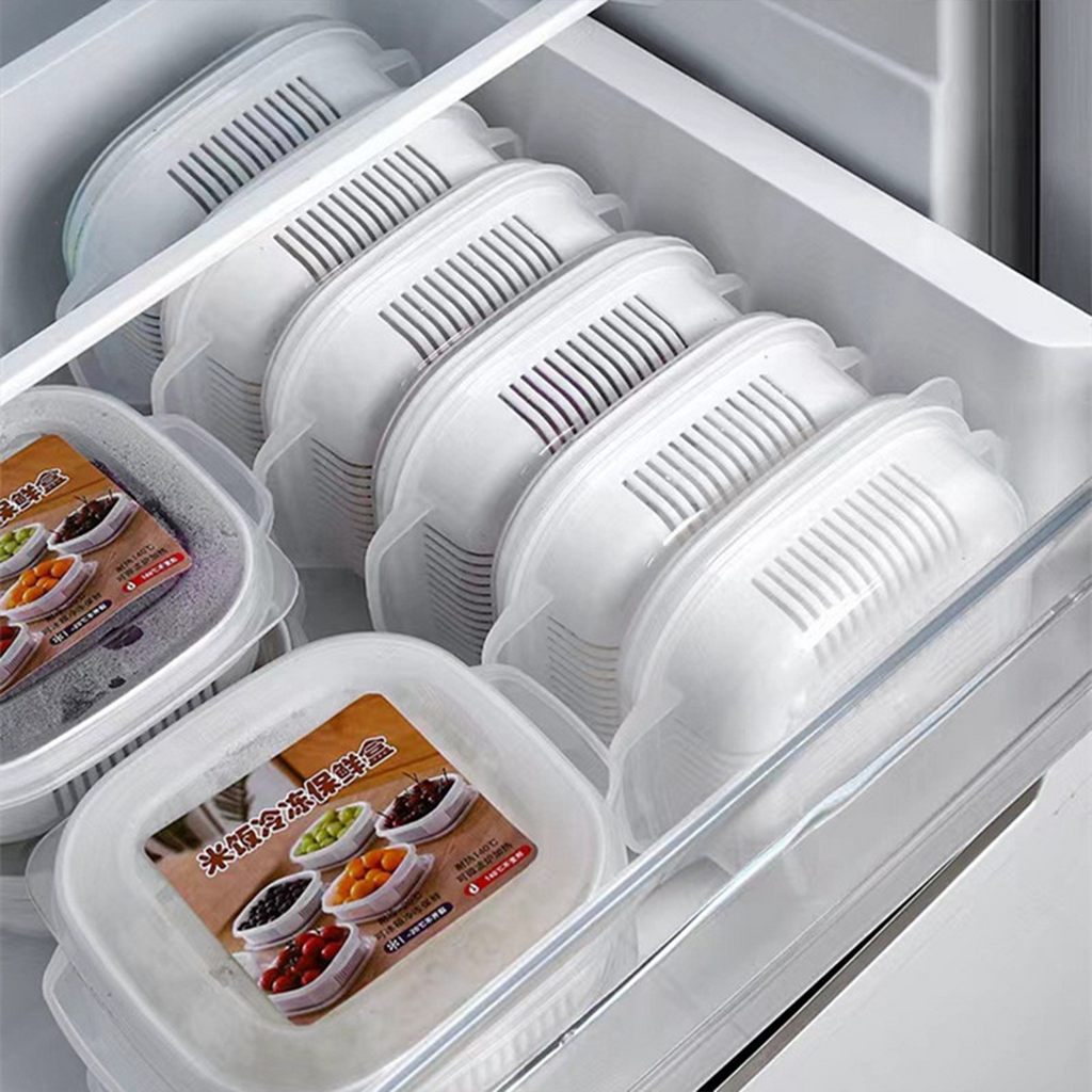 OMU - Food Storage Sayur Buah Nasi Kulkas/Bekal dengan Peniris