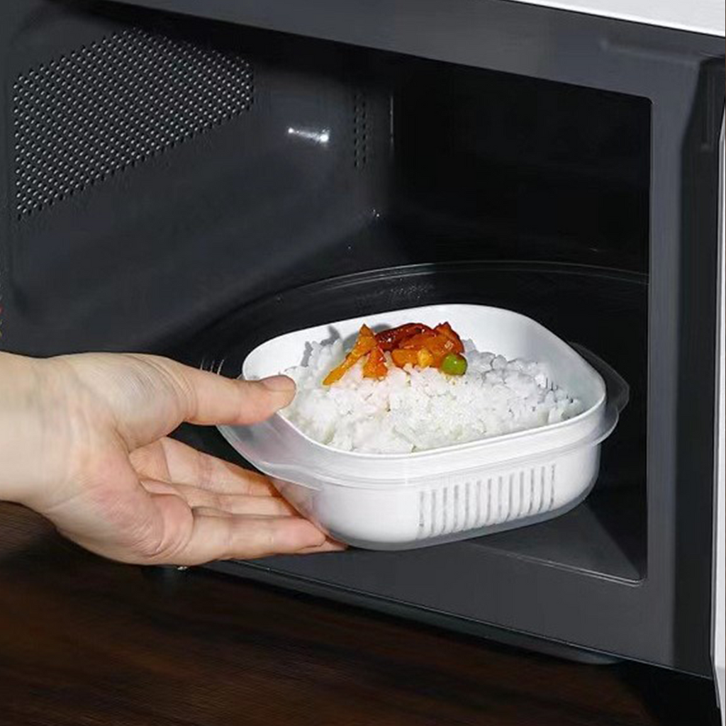 OMU - Food Storage Sayur Buah Nasi Kulkas/Bekal dengan Peniris