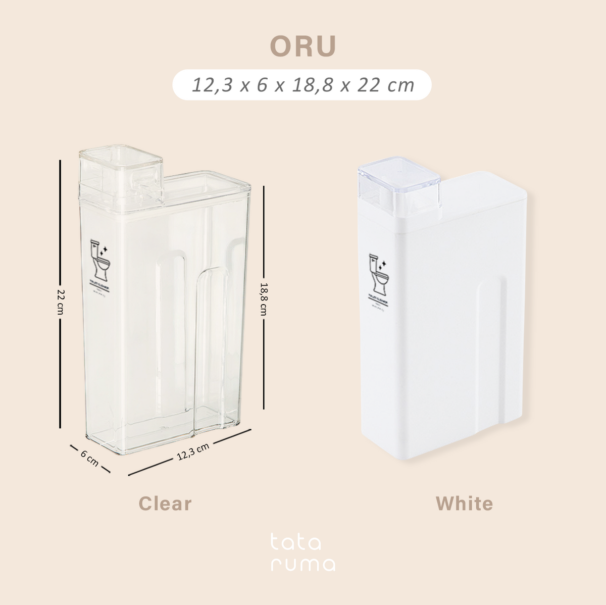ORU - Botol Refill Estetik Minimalis Detergent Softener Laundry