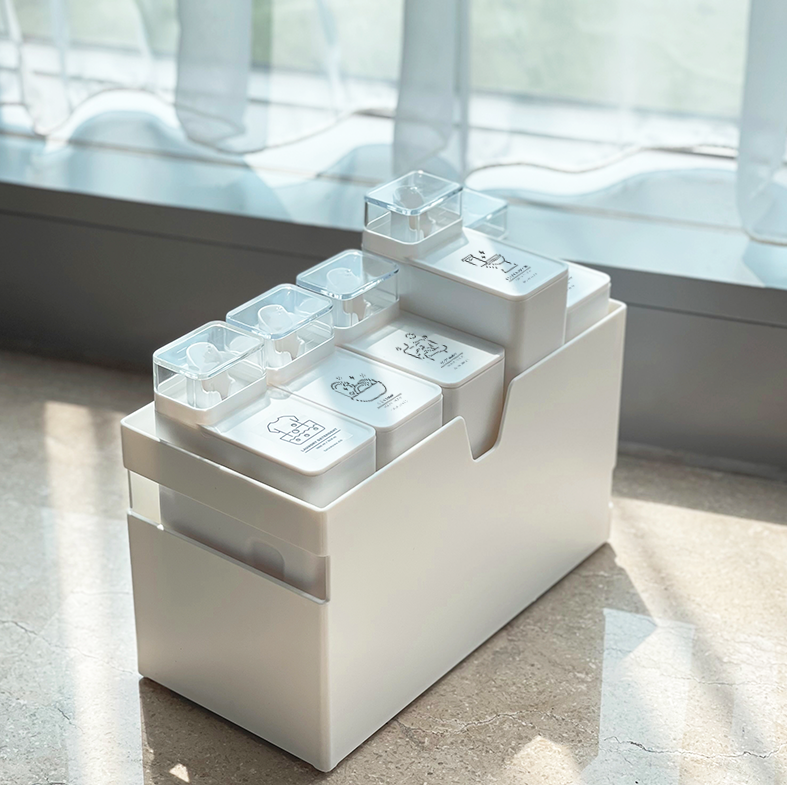 BUNDLING ORU 5pcs in SHIRO BOX LARGE - Botol Refill Estetik Minimalis