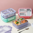 PANNA - Lunch Box Stainless 304 Sekat Kotak Bekal Anti Bocor Tumpah