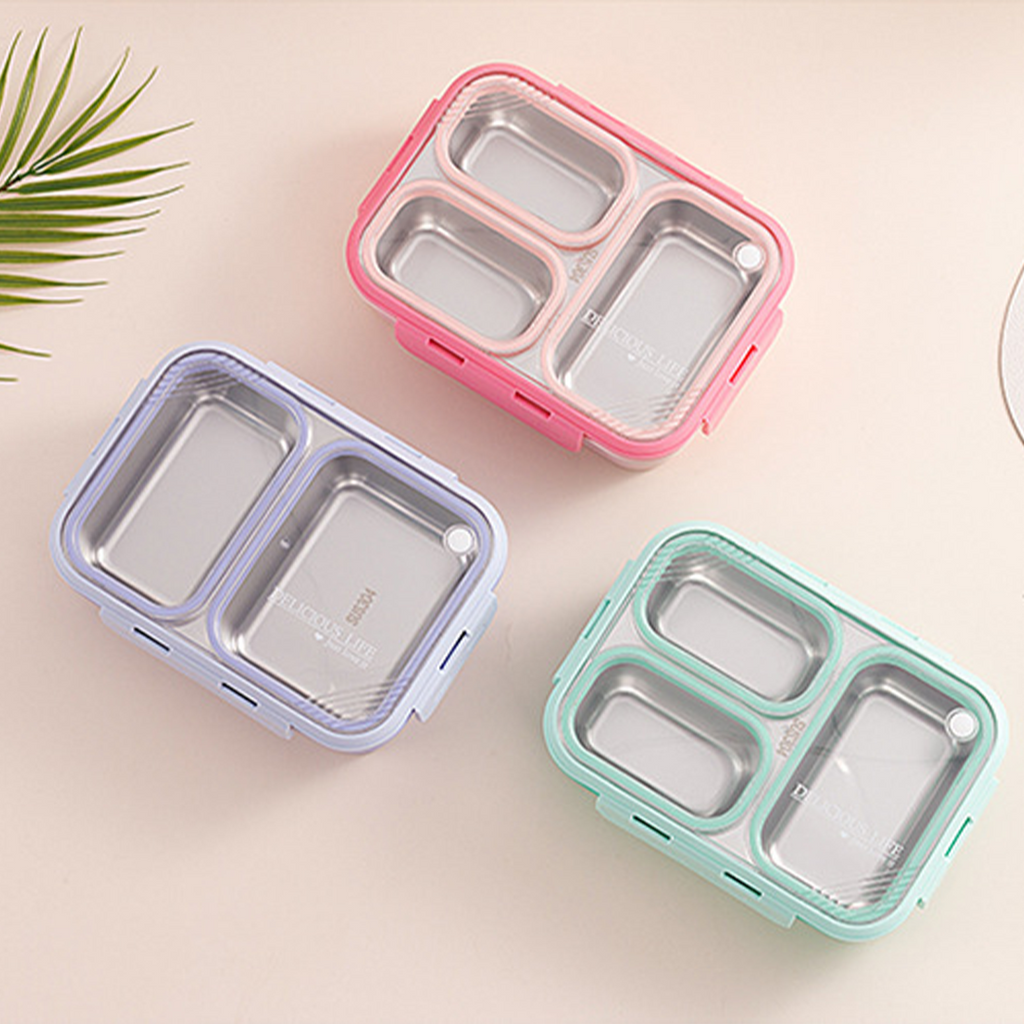 PANNA - Lunch Box Stainless 304 Sekat Kotak Bekal Anti Bocor Tumpah