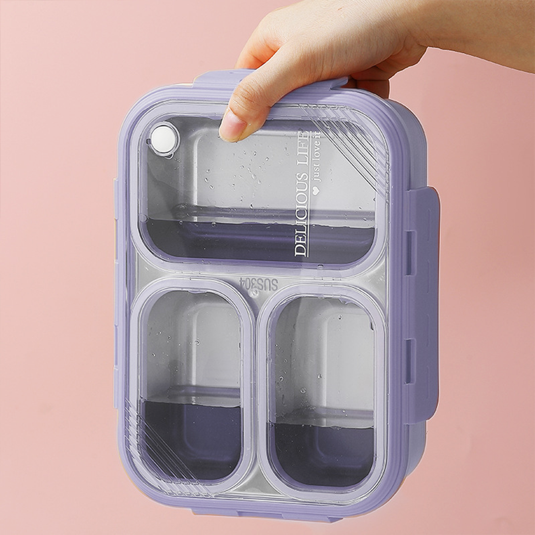 PANNA - Lunch Box Stainless 304 Sekat Kotak Bekal Anti Bocor Tumpah