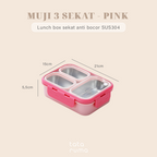 PANNA - Lunch Box Stainless 304 Sekat Kotak Bekal Anti Bocor Tumpah