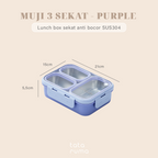 PANNA - Lunch Box Stainless 304 Sekat Kotak Bekal Anti Bocor Tumpah