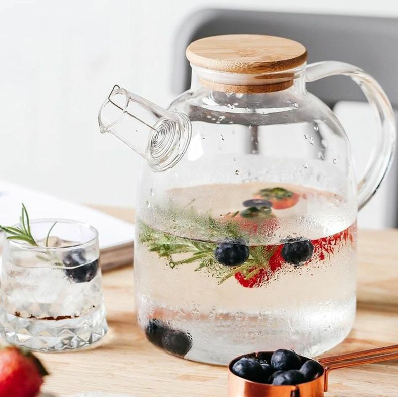 PIKA - Teko kaca Pitcher tahan panas dingin 1,6L
