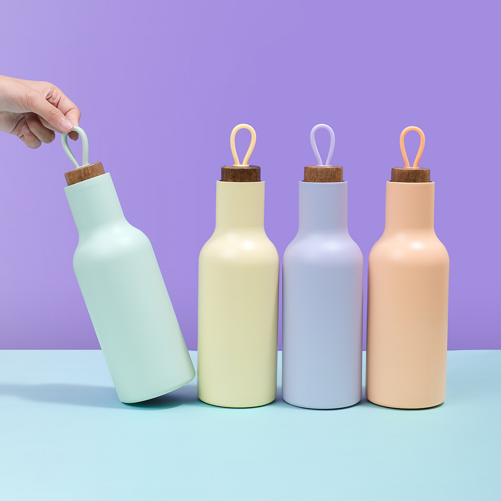 PILLA -Tumbler Vakum 900ml SS 304 dengan Handle Tahan Dingin 24 Jam Tahan Panas 12 Jam