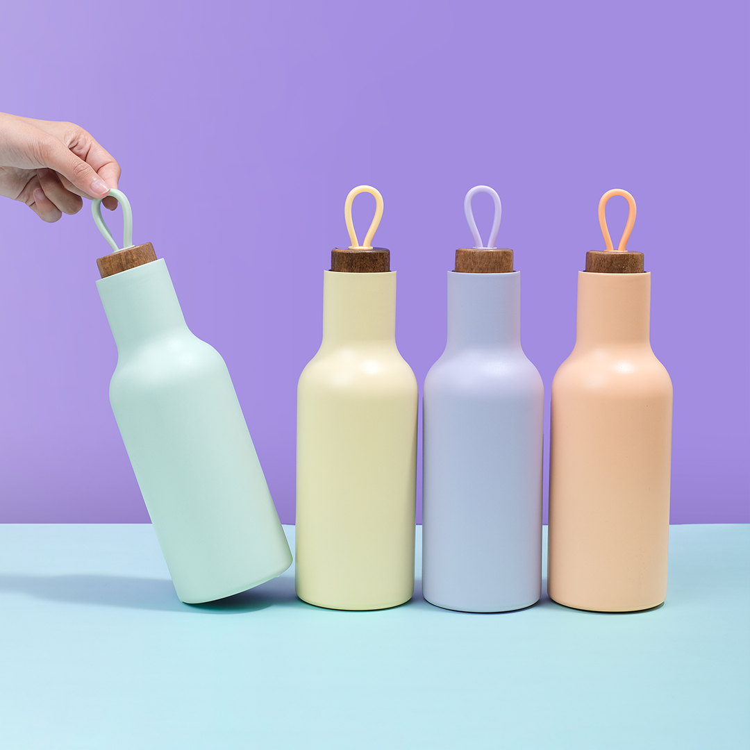 PILLA -Tumbler Vakum 900ml SS 304 dengan Handle Tahan Dingin 24 Jam Tahan Panas 12 Jam