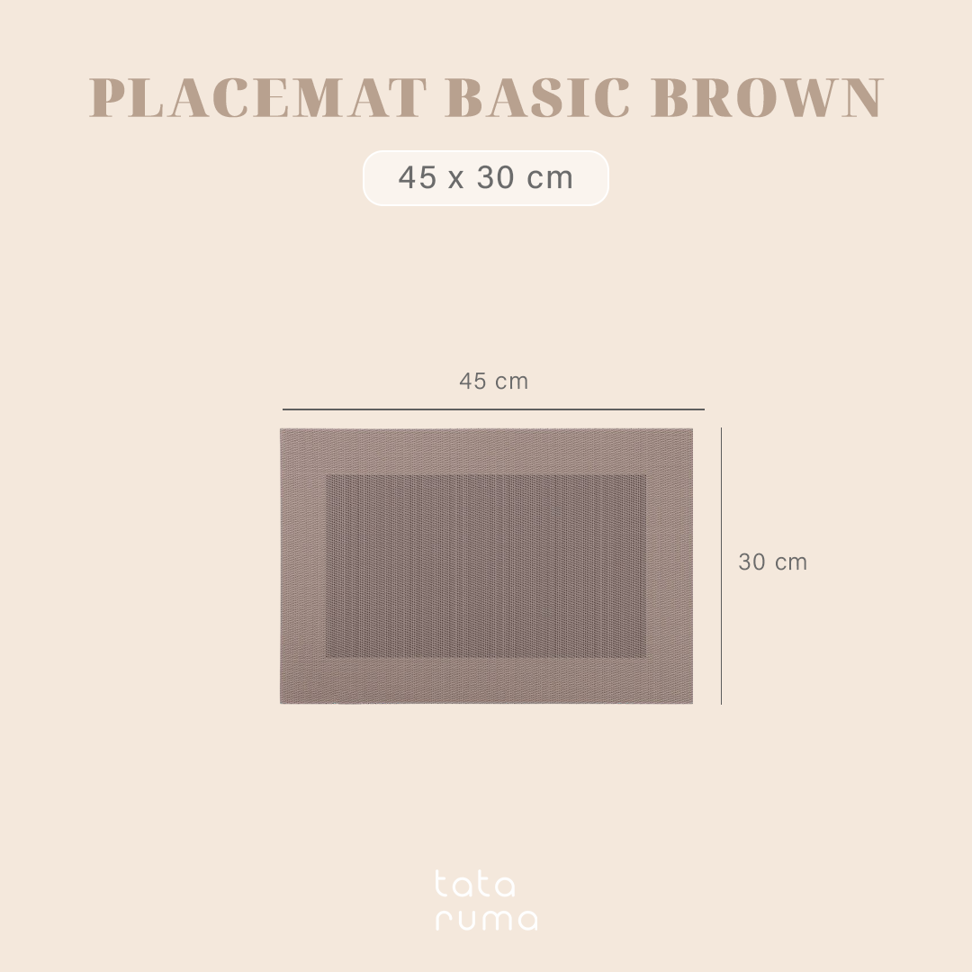 PLACEMAT - Alas Tatakan Piring Gelas Meja Makan PVC Tahan Air