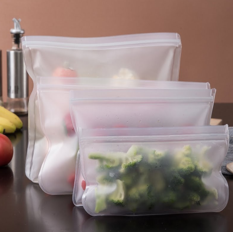 POCHI - Reusable Ziplock Silicone Silikon Pouch Bag Tas Penyimpanan Makanan Kedap Udara Anti Bocor Fridge Organizer Container Kontainer Kulkas